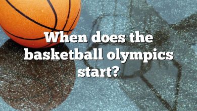 When does the basketball olympics start?