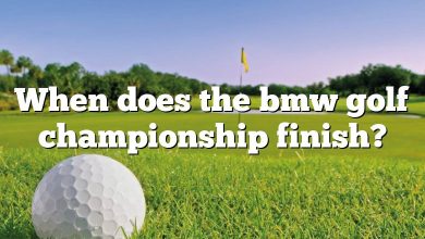 When does the bmw golf championship finish?
