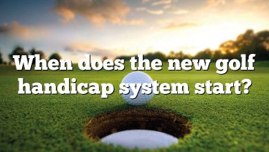 When does the new golf handicap system start?