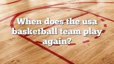 When does the usa basketball team play again?