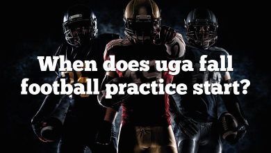 When does uga fall football practice start?