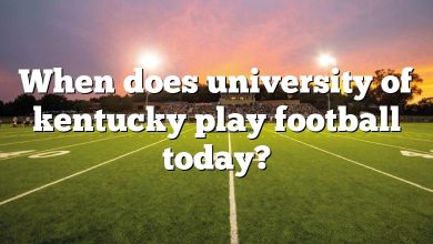 When does university of kentucky play football today?