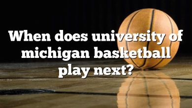 When does university of michigan basketball play next?