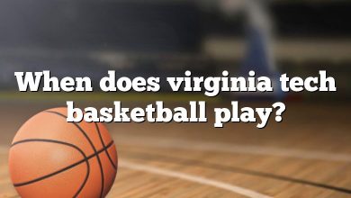 When does virginia tech basketball play?