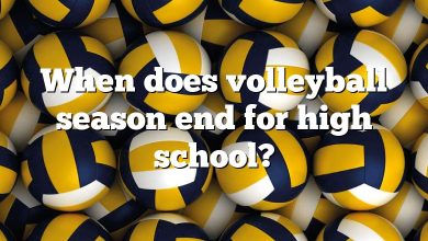 When does volleyball season end for high school?