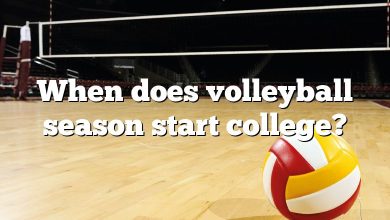 When does volleyball season start college?