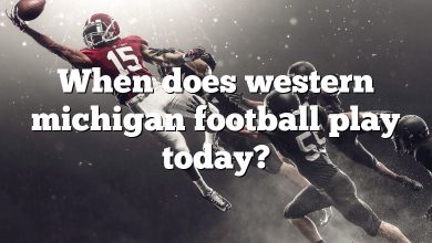 When does western michigan football play today?