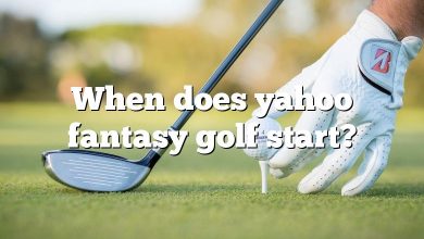 When does yahoo fantasy golf start?