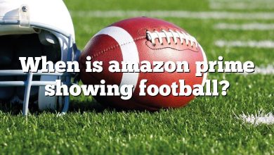 When is amazon prime showing football?