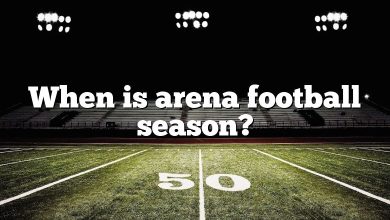 When is arena football season?