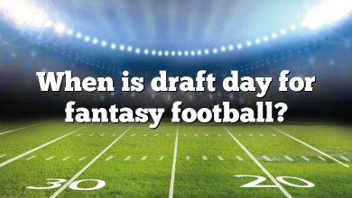 When is draft day for fantasy football?