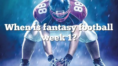 When is fantasy football week 1?