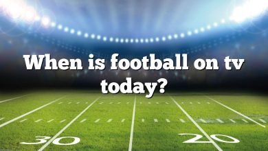 When is football on tv today?