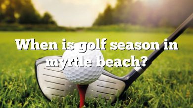 When is golf season in myrtle beach?