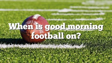 When is good morning football on?