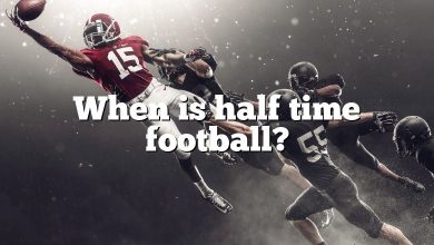 When is half time football?