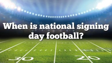 When is national signing day football?