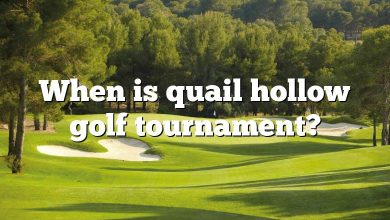 When is quail hollow golf tournament?