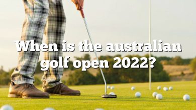 When is the australian golf open 2022?