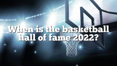 When is the basketball hall of fame 2022?