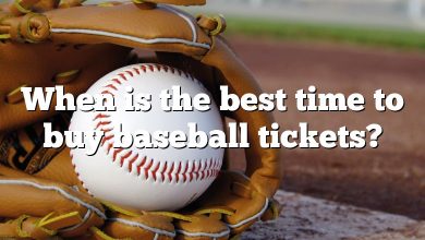 When is the best time to buy baseball tickets?