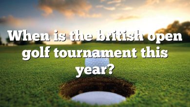 When is the british open golf tournament this year?