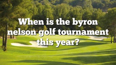 When is the byron nelson golf tournament this year?