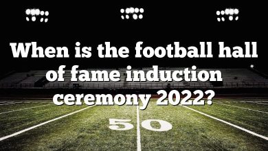 When is the football hall of fame induction ceremony 2022?