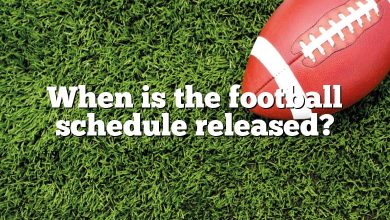 When is the football schedule released?