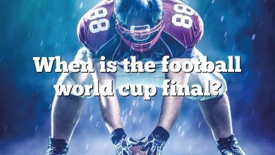 When is the football world cup final?