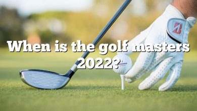 When is the golf masters 2022?