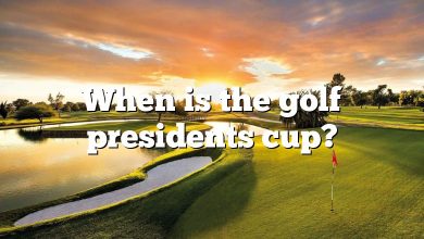 When is the golf presidents cup?