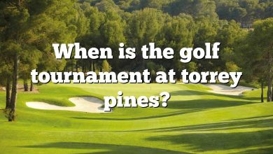 When is the golf tournament at torrey pines?