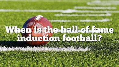 When is the hall of fame induction football?