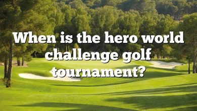 When is the hero world challenge golf tournament?