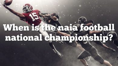 When is the naia football national championship?