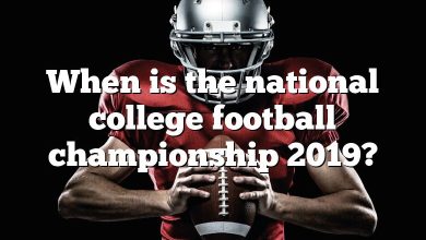 When is the national college football championship 2019?