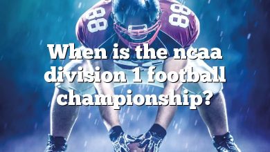 When is the ncaa division 1 football championship?