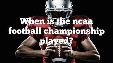 When is the ncaa football championship played?