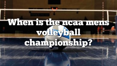 When is the ncaa mens volleyball championship?