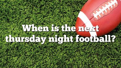 When is the next thursday night football?