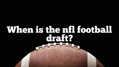 When is the nfl football draft?