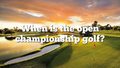 When is the open championship golf?