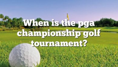 When is the pga championship golf tournament?