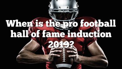 When is the pro football hall of fame induction 2019?