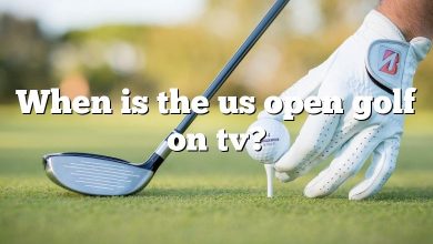 When is the us open golf on tv?