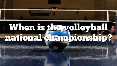 When is the volleyball national championship?