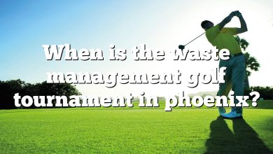 When is the waste management golf tournament in phoenix?