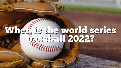 When is the world series baseball 2022?