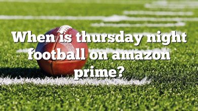 When is thursday night football on amazon prime?